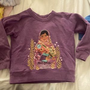 Picolina warm beautifully made sweatshirt with Malala Yousofzoi 4T runs small.